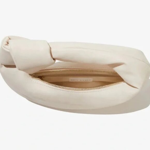 🆕 Melie Bianco Alexandra Top Handle Bag in Cream Vegan Leather - Picture 6 of 9